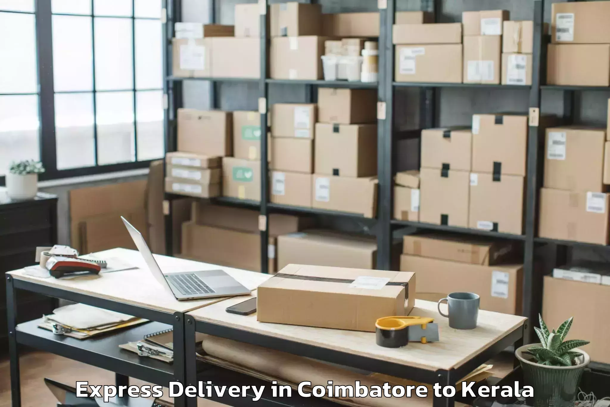 Book Coimbatore to Changanassery Express Delivery Online